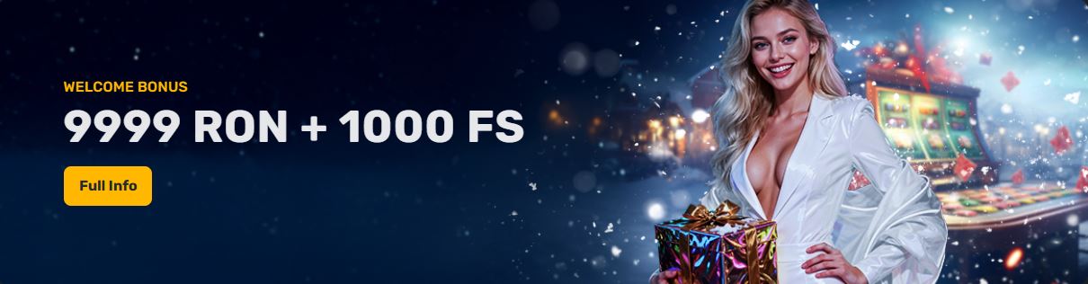 Ottieni bonus benvenuto 9999 RON e mille giri gratis